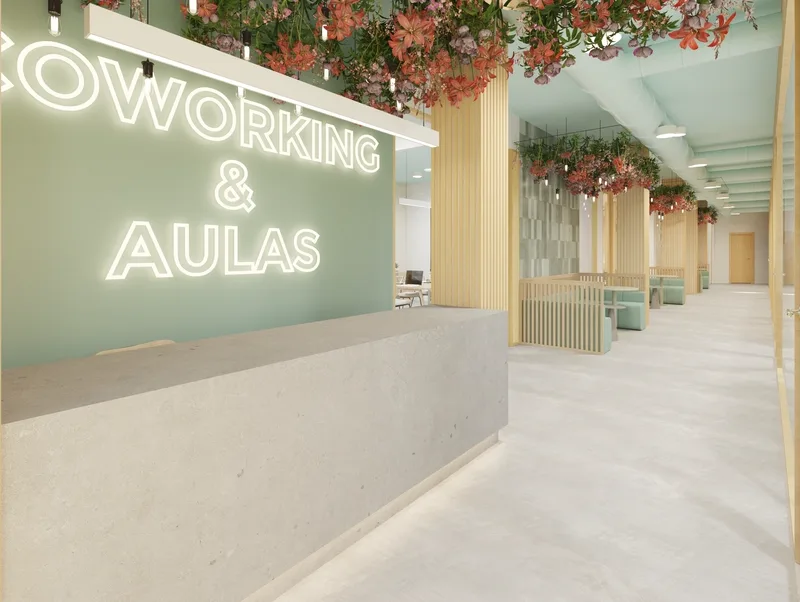 Espacio de coworking y aulas en Torrevieja diseñado por Herna Proyectos